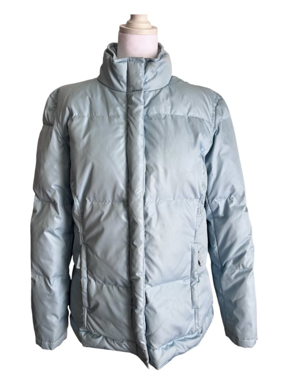 GAP Light Blue Down Filled Puffer Jacket Coat - Size M